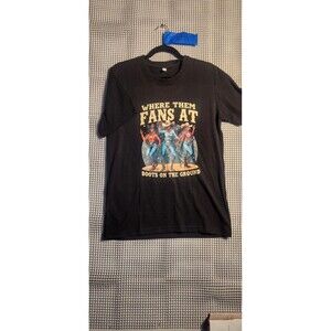 Boots On The Ground Where Them Fans Cute Lover Ladies' Crewneck T-Shirt Small